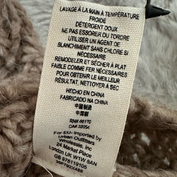 NWT Free People Buttermilk Biscuit Cardigan side large mushroom brown - Picture 5 of 7